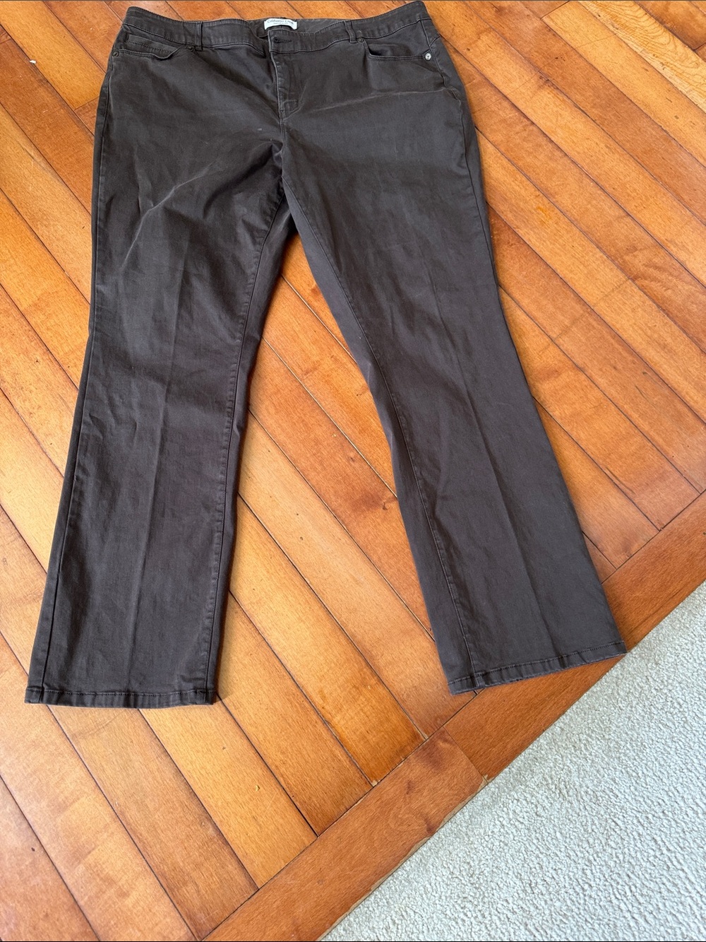 Coldwater Creek Brown Bootcut Trousers